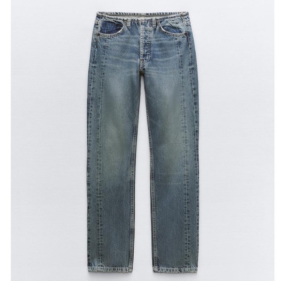 Zara women's low waist Classic Blue Jeans - Picture 1 of 9
